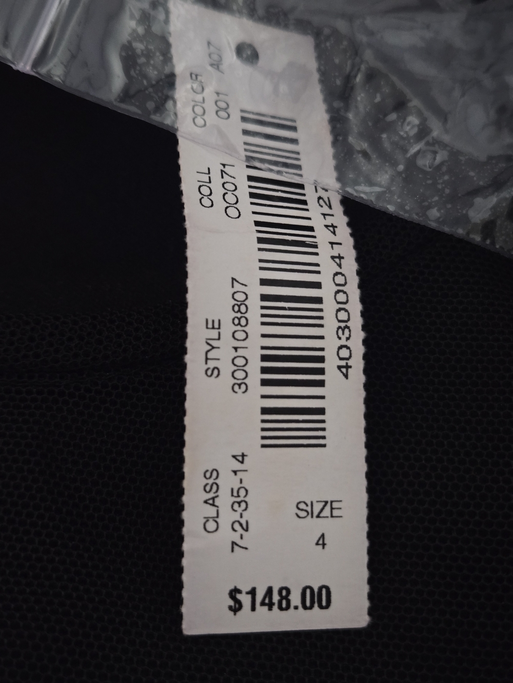 WHBM Black Mesh Yoke Midi Dress Size 4 NWT (7938) - Picture 6 of 6